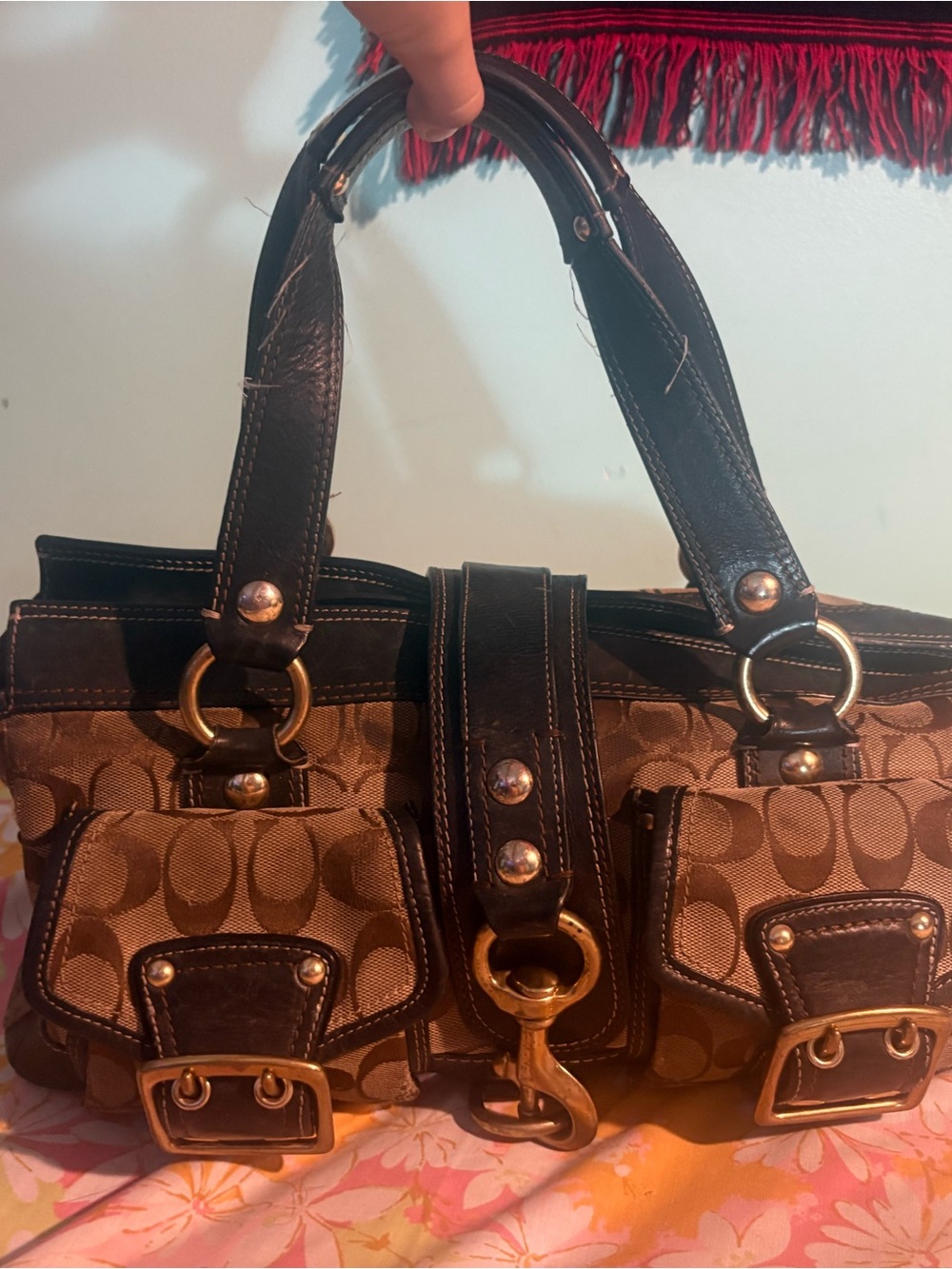 Coach legacy 65th anniversary Brown Signature Canvas Shoulder bag